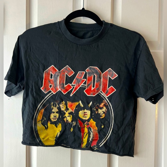 Tops | Vintage Acdc Crop Top | Poshmark